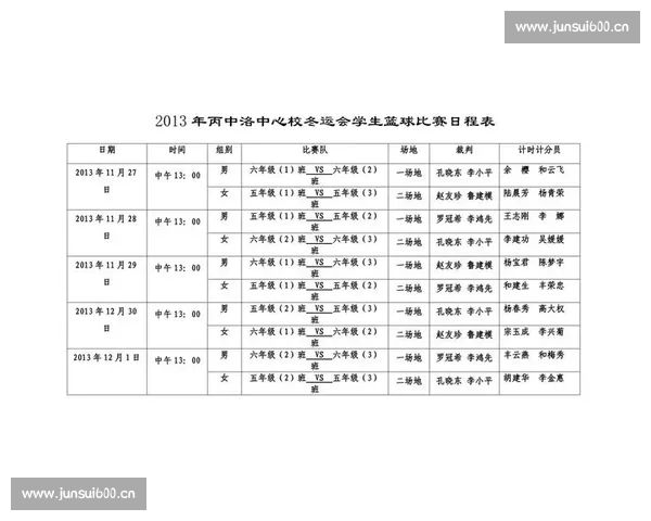 围绕篮球赛事赛程表的全面解析与观赛时间指南实用攻略大全详细版